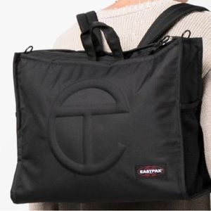 Eastpak x Telfar Large Black Shopper/Backpack